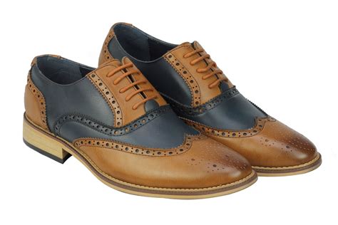 smart brogue shoes.